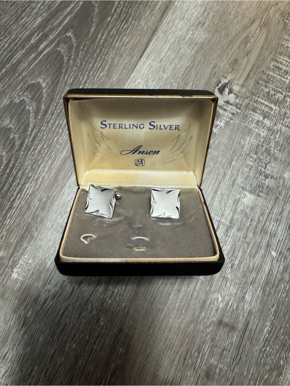 Anson Sterling Silver Square Cufflinks - Silver